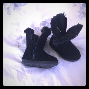 Toddler girls fur lined boots